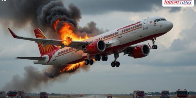 Air India plane catches fire seconds before landing in delhi airport - Vikalp Times