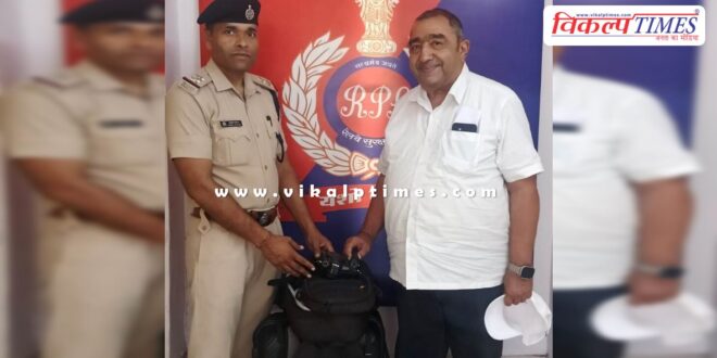 The train was missed, but goods worth lakhs were not lost, RPF showed honesty in sawai madhopur
