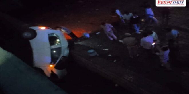 Delhi Mumbai Express Way road Accident drain falls car kota 15 June 26 Vikalp Times