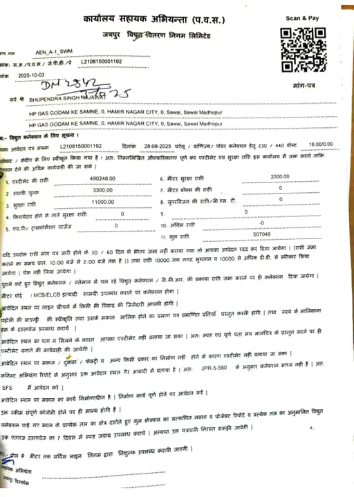 From 5 lakh straight down to 13,000... Commercial electricity connection Sawai Madhopur 4 July 26 Vikalp Times