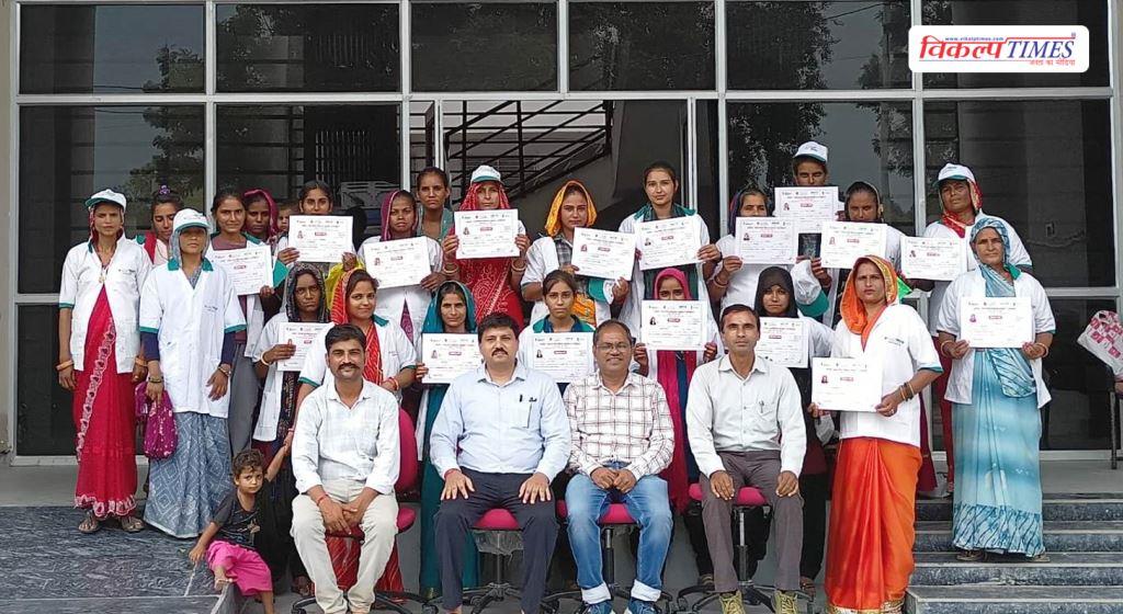 12-day free incense stick making training concludes in sawai madhopur