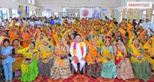 CM Bhajanlal Sharma listened to 'Mann Ki Baat' with tribal women in sanganer jaipur Vikalp Times