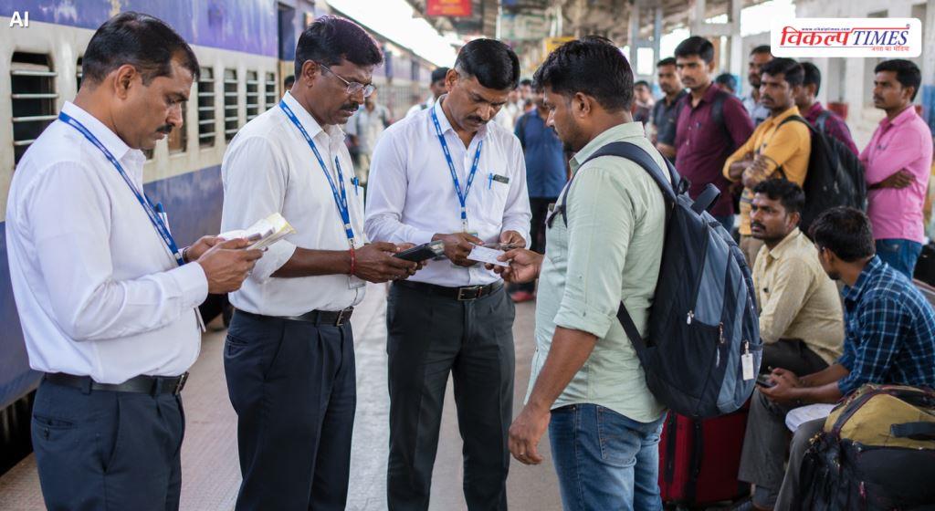 Over 32,000 rupees in fines collected from 40 passengers at Sawai Madhopur station