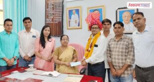 Retired bank manager donates 10 lakh for the development of a government school Binjari Sawai Madhopur Vikalp Times