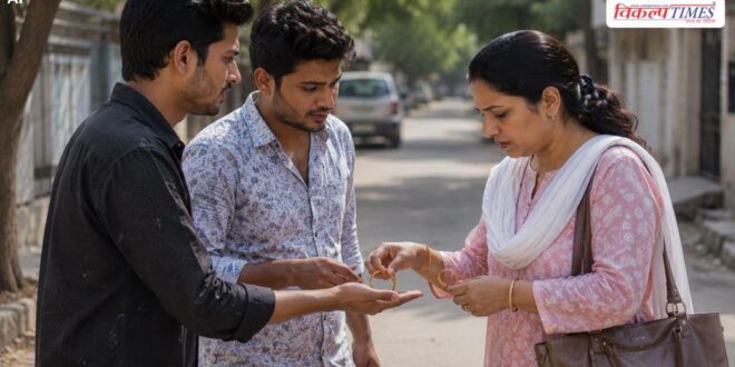 Two young men stopped her and engaged her in conversation then the woman herself removed her gold jewellery jaipur Vikalp Times