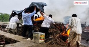 crematorium rain without tin shed gram panchayat bandha sawai madhopur 22 july 26 Vikalp Times