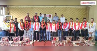 Sawai Madhopur IFWJ President Rajesh Sharma felicitated Vikalp Times 2